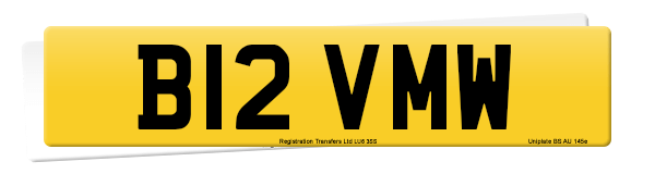 Registration number B12 VMW